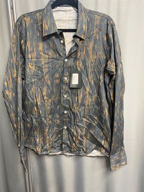 Good Man Shirt Mens Large Black Long Sleeve Button Up Collared Classiccore B47